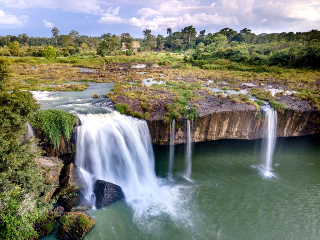 Dray Sap waterfall in the rainy season