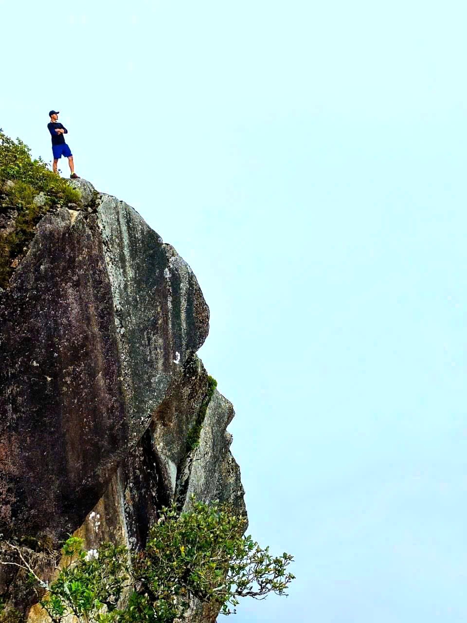 Rock face high on Chu Yang Lak mountain